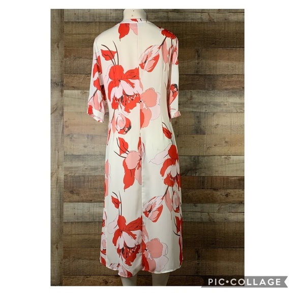 Sweet Pea for New York & Compay by Stacy Frati floral sheer tunic top Medium - Picture 7 of 10